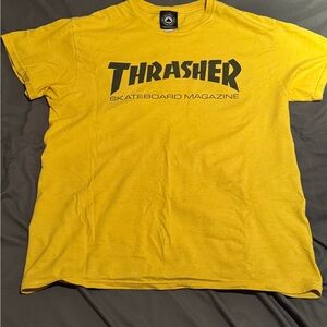 Thrasher Skateboard Magazine Yellow Tee